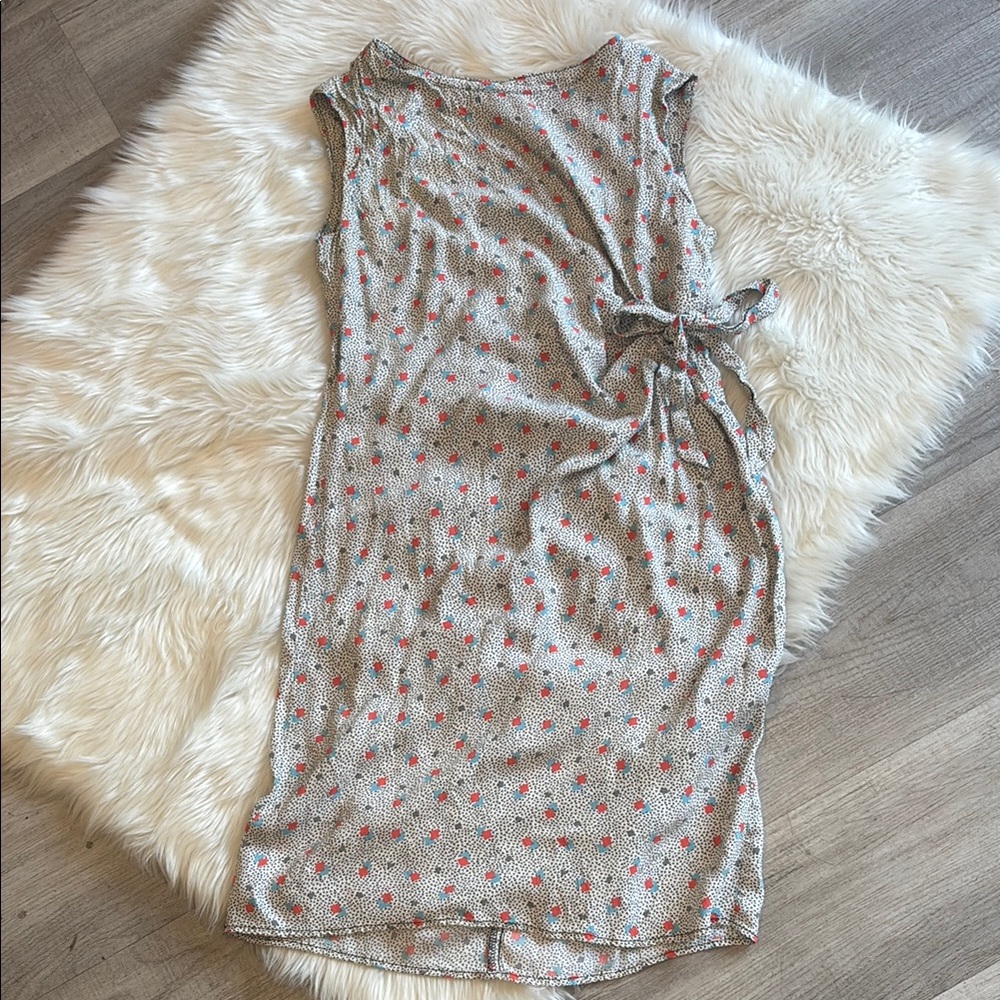 Pink Wheels Crepe Dress (Small)